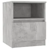 Vidaxl Nočna omarica betonsko siva 40x40x50 cm iverna plošča