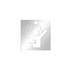 Ikona Tuš 12x12 cm inox/srebrna