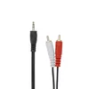 S-box AVDIO KABEL 3,5 mm moški -> 2 X RCA moški, 2 m