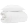 vidaXL Komplet odej z blazino 2 pcs Bela Bambus
