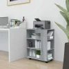 Vidaxl Omarica na kolesih 60x35x75 cm iverna plošča