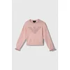 Otroški pulover Emporio Armani roza barva