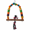 BIRD JEWEL lesena gugalnica z vozlom v barvi - 32 cm