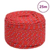 Vidaxl vidaXL Jadralna vrv, rdeča, 8 mm, 25 m, polipropilen