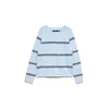 VERO MODA Pulover modra / svetlo modra / svetlo siva