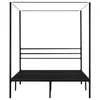 VEVOR Postelja s baldahinom kraljica 2095x153x183 cm črna