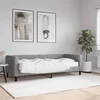 Dnevni krevet s madracem svjetlosivi 80 x 200 cm od tkanine