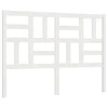 Vidaxl Posteljno vzglavje belo 166x4x104 cm trdna borovina
