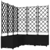 Vrtna saksija 5 pcs Crna 120 x 120 x 143 cm Plastika