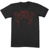 The Cult Outline Logo Black M Majica