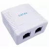 Gembird Adapter NCAC-2F6A-01, 2 porta CAT6A FTP