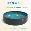 IPoolGo okrogli bazen 5 m x 1,5 m | Siva Barva | s tlačilko, črpalko s peščenim filtrom in stopnicami |Ekskluzivna Vodna Oaza Na Domačem Vrtu | dobava po 20. 7. !