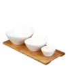 Set posod za serviranje na bambusovem pladnju (4 ks) - Basic - 451359