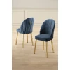 Hanah Home Set stolica Mara, 44x90x42 cm, 6 komada, Antracit-zlatne boje