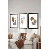 WALLXPERT Set 3 dekorativne slike Artsycllct16