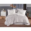 Sheldon - Light Grey Light Grey Satin Double Quilt Cover Set