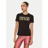 Versace Jeans Couture za ženske. 78HAHT01-CJ00T Majica z logotipom črna (M), Črna, Priložnostno, Bombaž, Kratek rokav