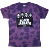 Black Sabbath Band & Logo Wash Collection Purple L Majica