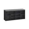 Songmics Čevlji klop 30x104x48 cm črna