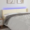 LED uzglavlje krem 183x16x78/88 cm od umjetne kože