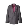 OH APRIL Blazer Krissy pegasto siva / bela