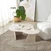Hanah Home Klub sto Melted, 105x35x65 cm, Krem