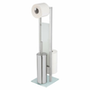 WENKO 25399100 - WC četka RIVALTA 18x70 cm srebrna/bela/crna
