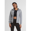 Womens classic gray zippered hood