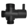Preklopnik za prho M1/2-M1/2 xM3/4, črna mat - Aqualine - 24 - 14