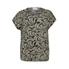 KAFFE CURVE Bluza Sonna Stanley ecru / črna