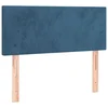 Vidaxl Posteljno vzglavje temno modro 100x5x78/88 cm žamet