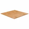 Vidaxl Kvadratna mizna plošča sv. rjava 90x90x2,5cm trdna hrastovina