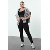 Trendyol Curve Black Brushed Scuba Full Length Sports Leggings