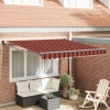 Povlačivi tende Crvena i Crna 350 x 250 x 165 cm