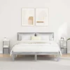 vidaXL Nočna omarica s predalom 2 pcs Siva Sonoma 25,5 x 22 x 49,5 cm