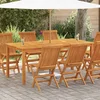 Vrtni blagovaonski stol 180 x 90 x 75 cm masivno bagremovo drvo