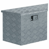 Aluminijska kutija 70 x 24 x 42 cm trapezoidna srebrna