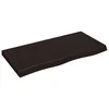 Kupaonska radna ploča tamnosmeđa 100x50x(2-6) cm tretirano drvo