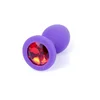 Gardj Europe Plug-Jewellery Purple Silicon PLUG Small – Red Diamond
