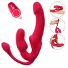 You2Toys Strapless Strap-on Triple Teaser RC Red