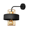 Zidna lampa VOLTA 1xE27/15W/230V 34 cm crna/ružičasto zlato