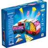 Geomag: Magnetic Tiles Gems — magnetne kocke za gradnjo z vozili, 24-delni komplet