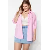 Trendyol Curve Powder Boyfriend Woven Shirt
