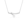 Swarovski Verižica MATRIX srebrna / bela