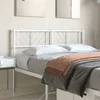 Vidaxl vidaXL Kovinsko vzglavje postelje belo 120 cm