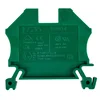 em 2-žilni konektor za tračnico 4 mm2 zelen EURO 43409GR