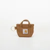 Carhartt WIP Mini Tote Bag Keychain Hamilton Brown Universal