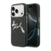 Maska Karl Lagerfeld IML Choupettes Karl Script Logo MagSafe za iPhone 17 Pro crna