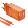 Moxom lx-hc824 60w pd type c na type c narandzasti Kucni punjac ( P1278 )