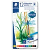 BOJE DRVENE-VODENE 12BOJA METALNA KUTIJA AQUARELL DESIGN JOURNEY STAEDTLER 14610C M12